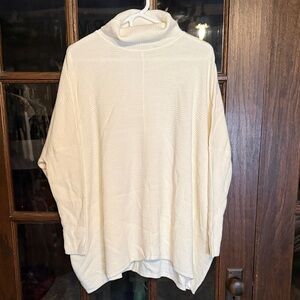 New York & Company Cream Turtleneck Sweater